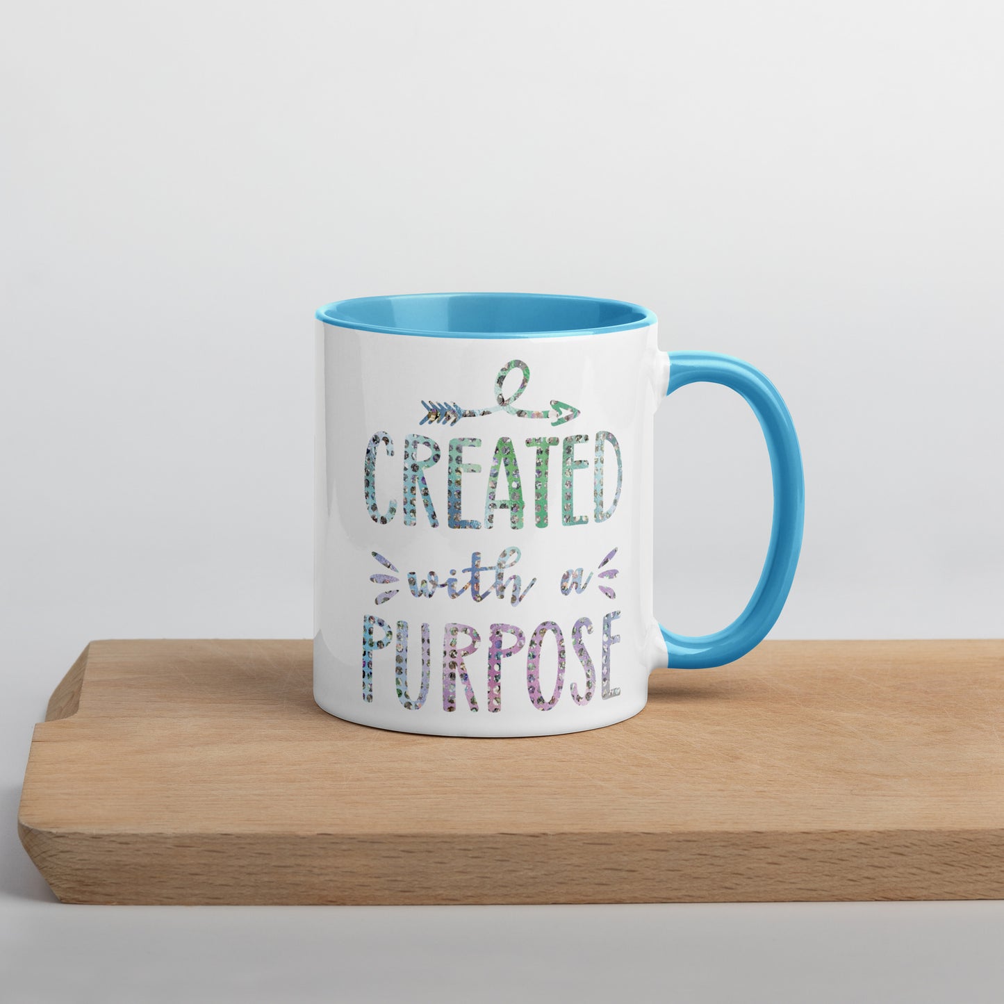 Created With a Purpose Coffee Mug with Color Inside