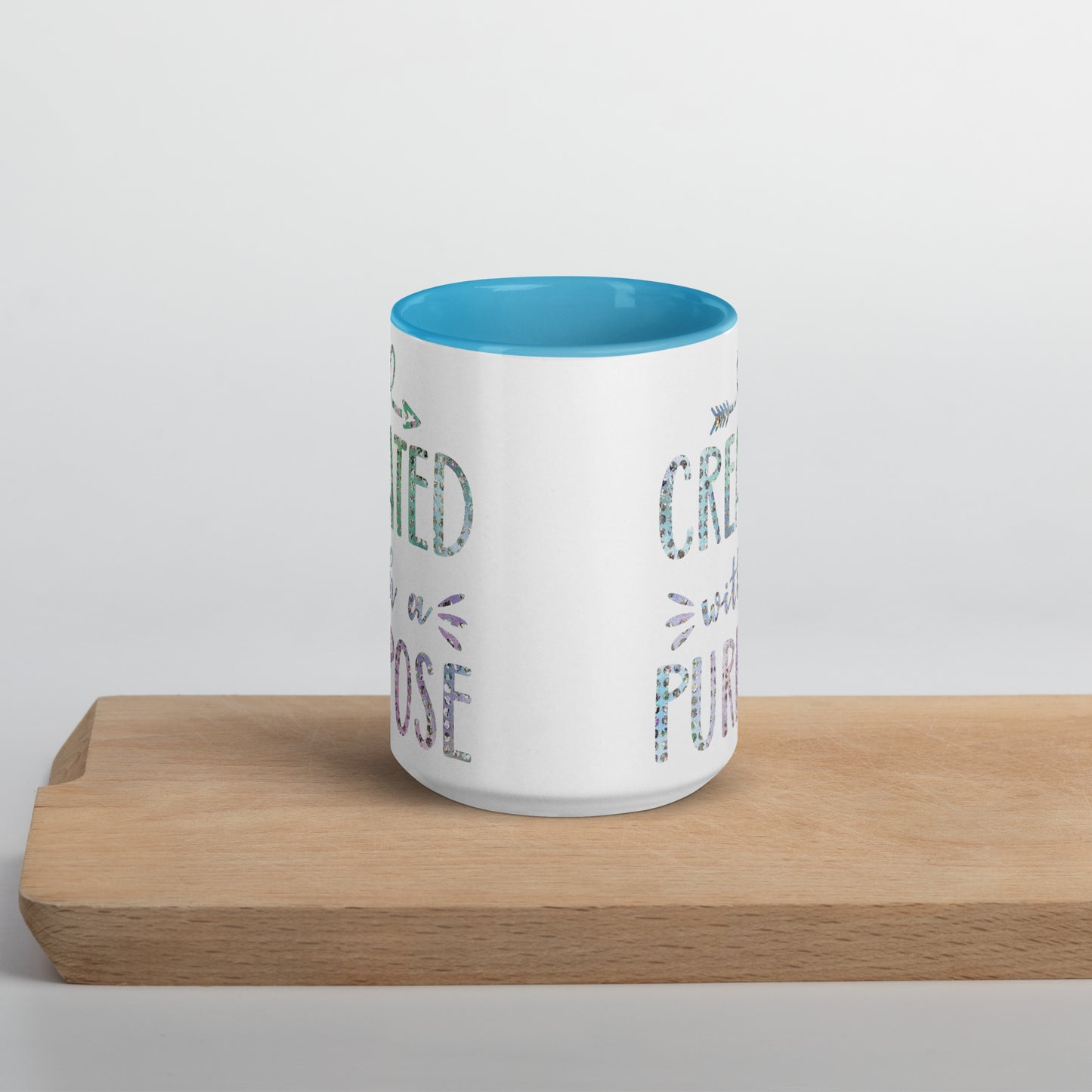 Created With a Purpose Coffee Mug with Color Inside