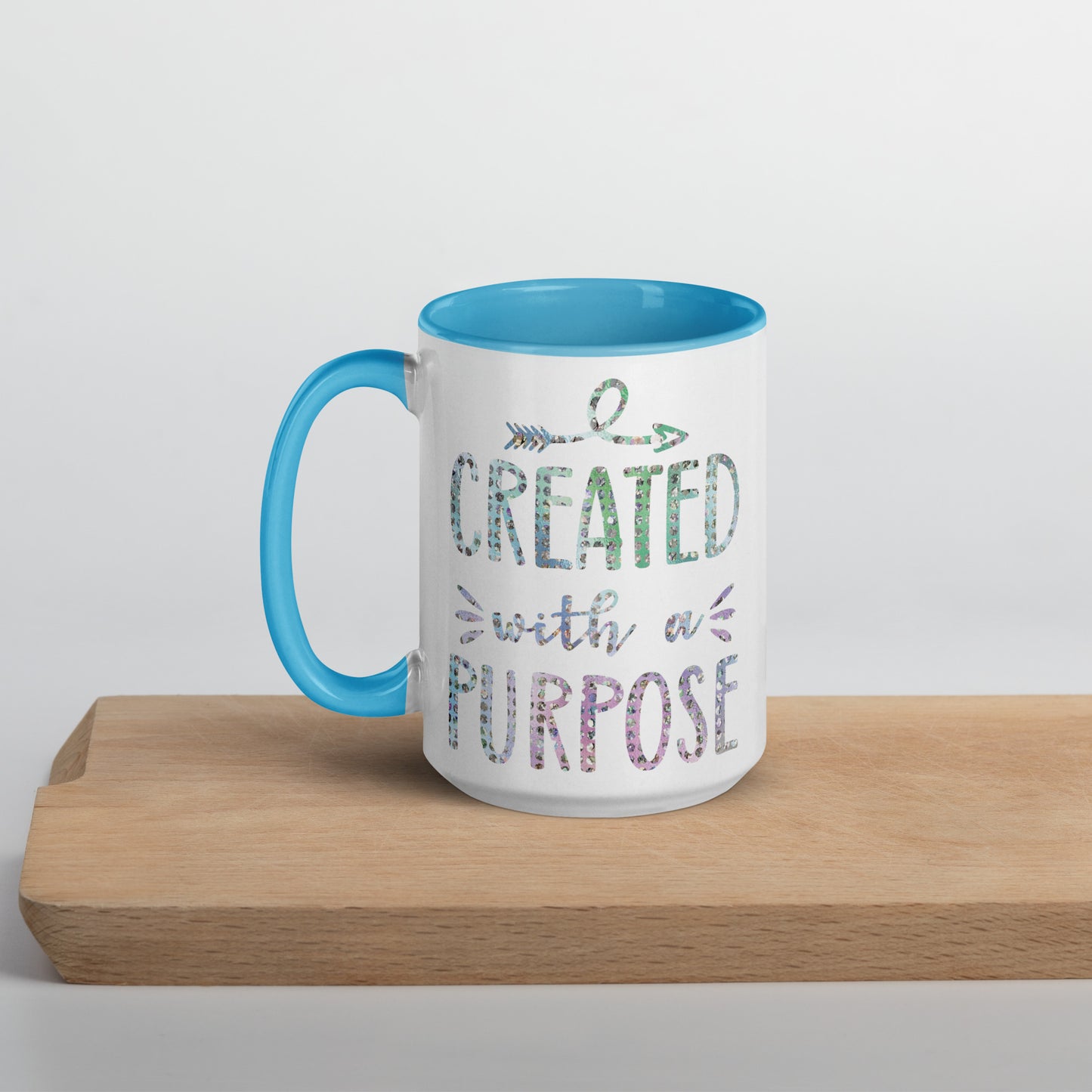Created With a Purpose Coffee Mug with Color Inside