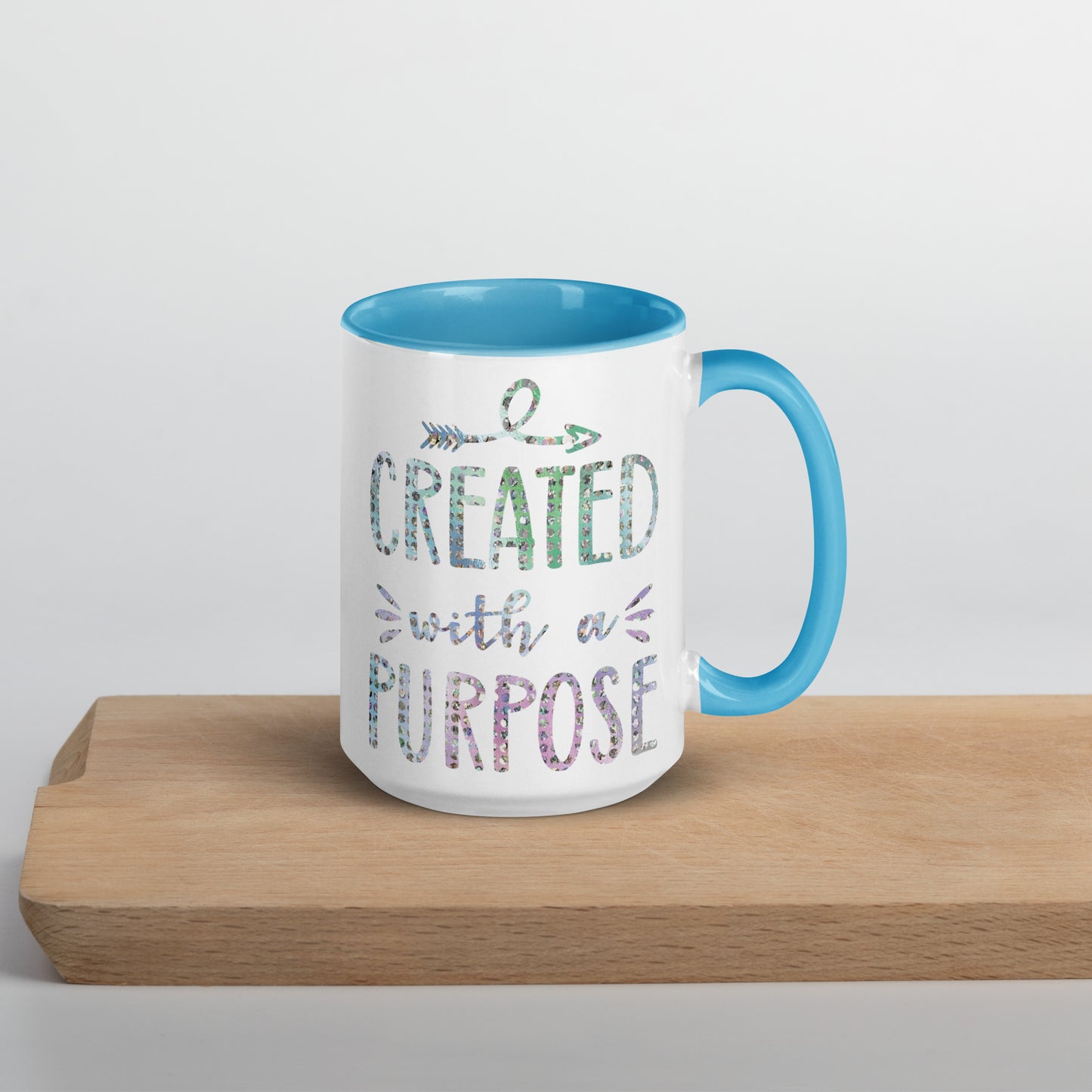 Created With a Purpose Coffee Mug with Color Inside