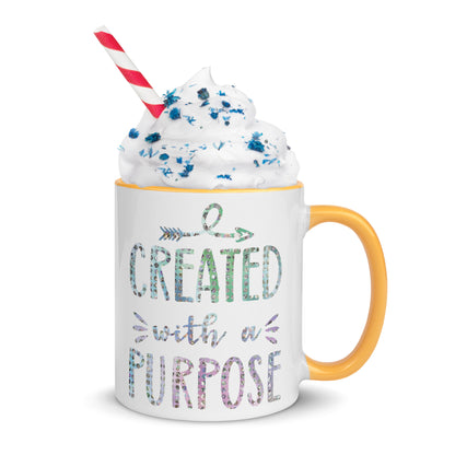 Created With a Purpose Coffee Mug with Color Inside