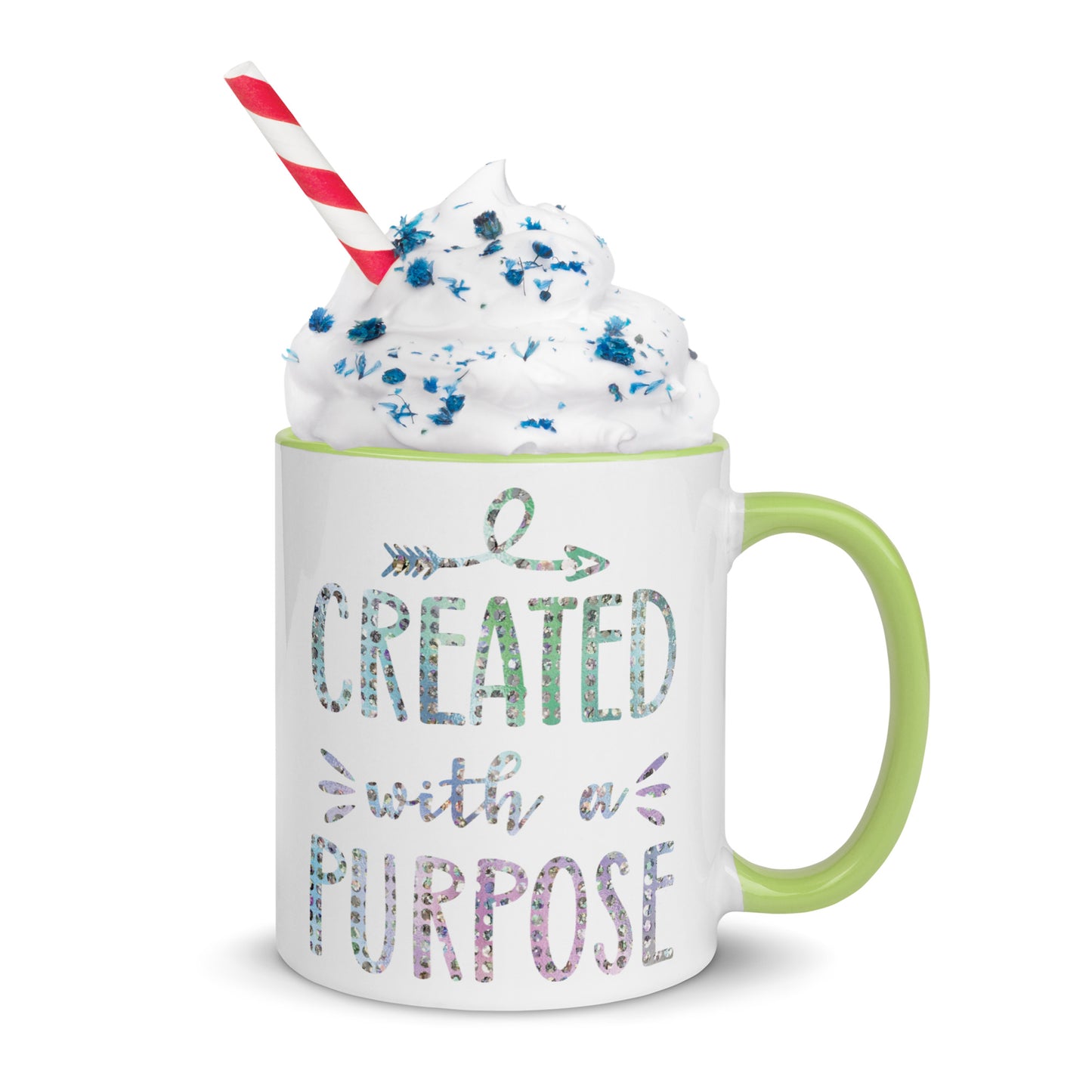 Created With a Purpose Coffee Mug with Color Inside