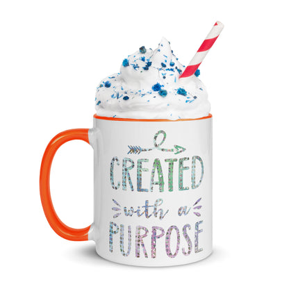 Created With a Purpose Coffee Mug with Color Inside