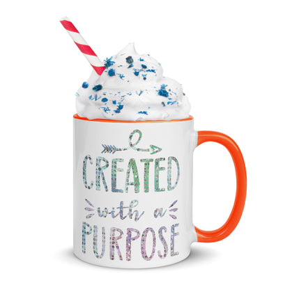 Created With a Purpose Coffee Mug with Color Inside