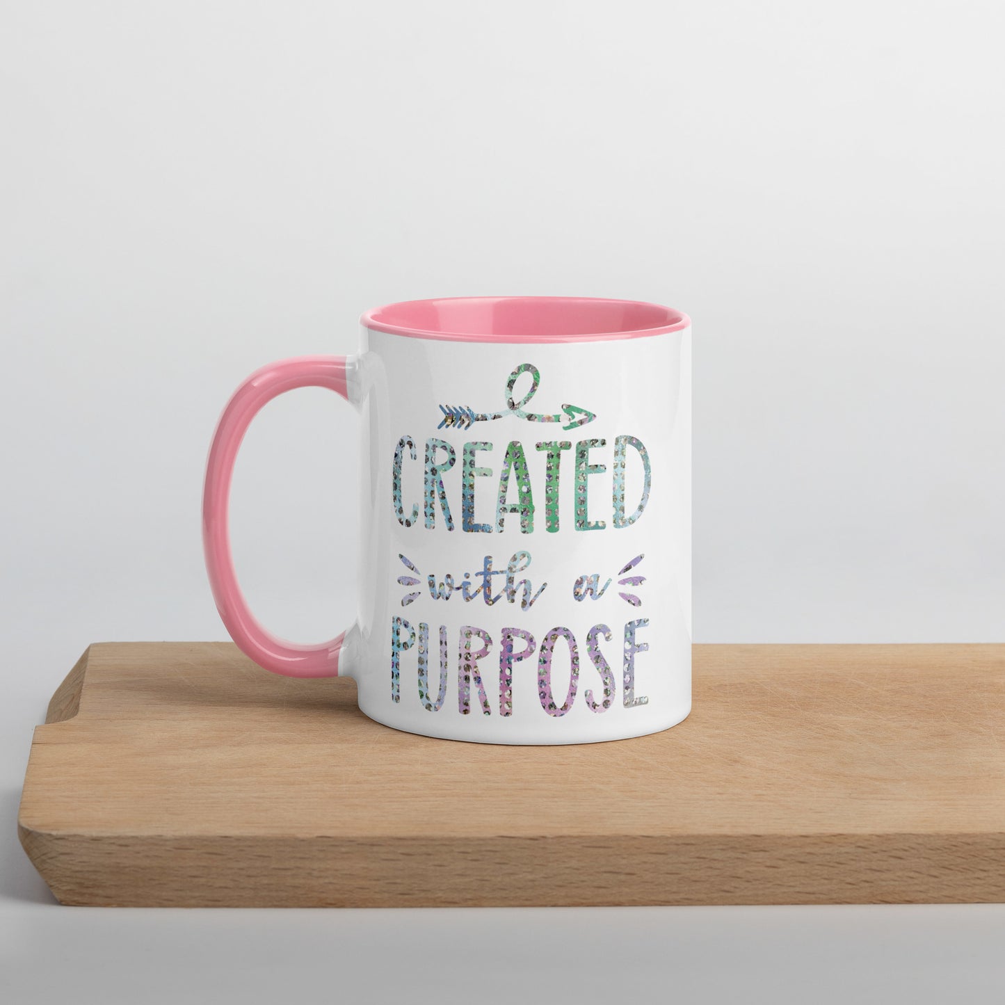 Created With a Purpose Coffee Mug with Color Inside