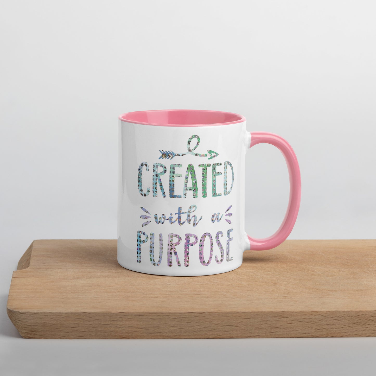 Created With a Purpose Coffee Mug with Color Inside