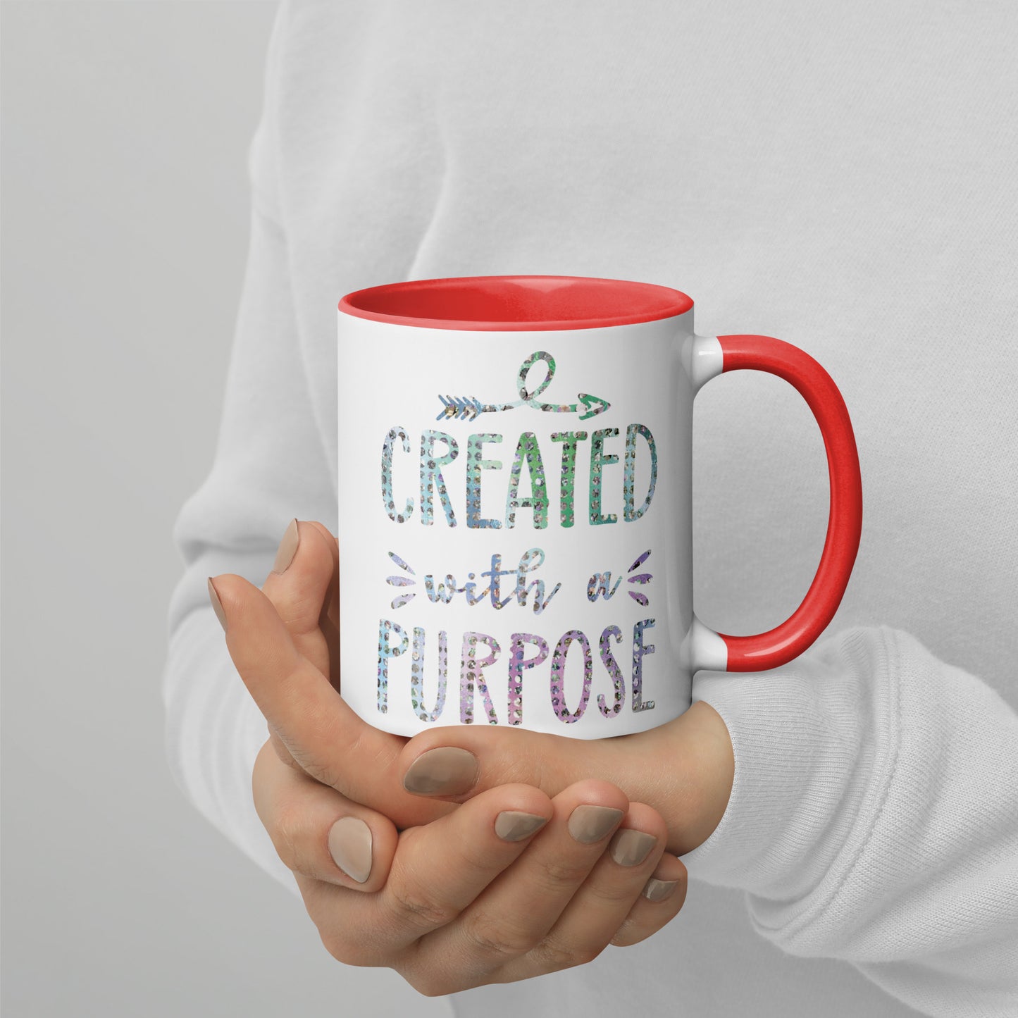 Created With a Purpose Coffee Mug with Color Inside