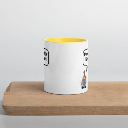"Pobody's Nerfect" Gnome Coffee Mug with Color Inside