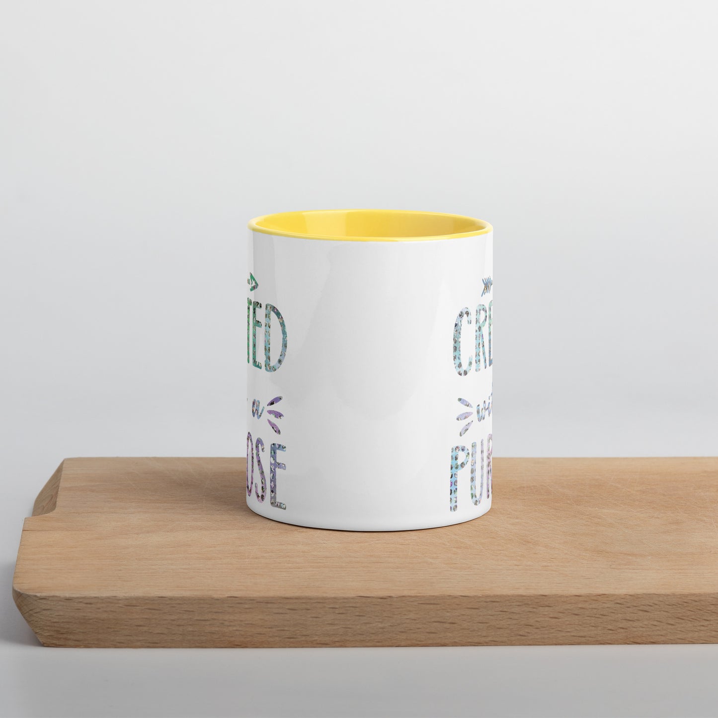 Created With a Purpose Coffee Mug with Color Inside