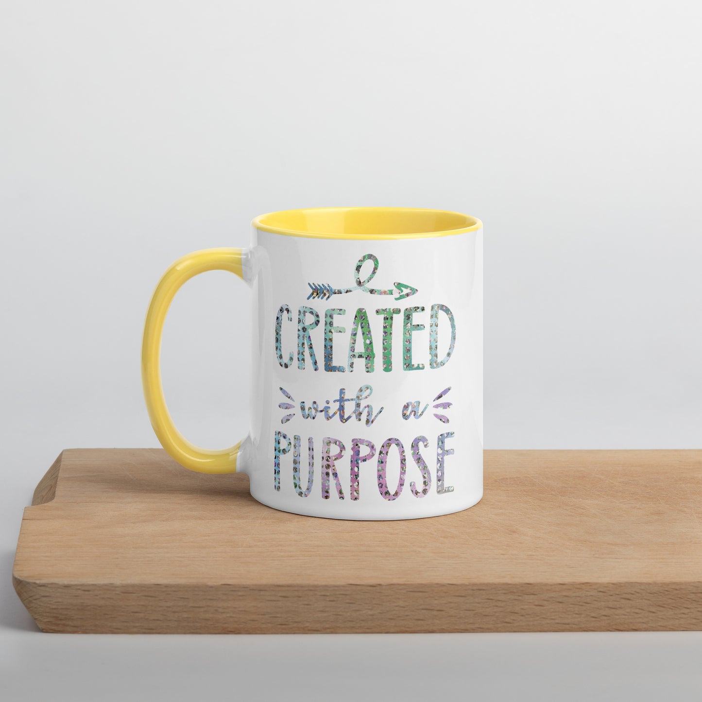 Created With a Purpose Coffee Mug with Color Inside