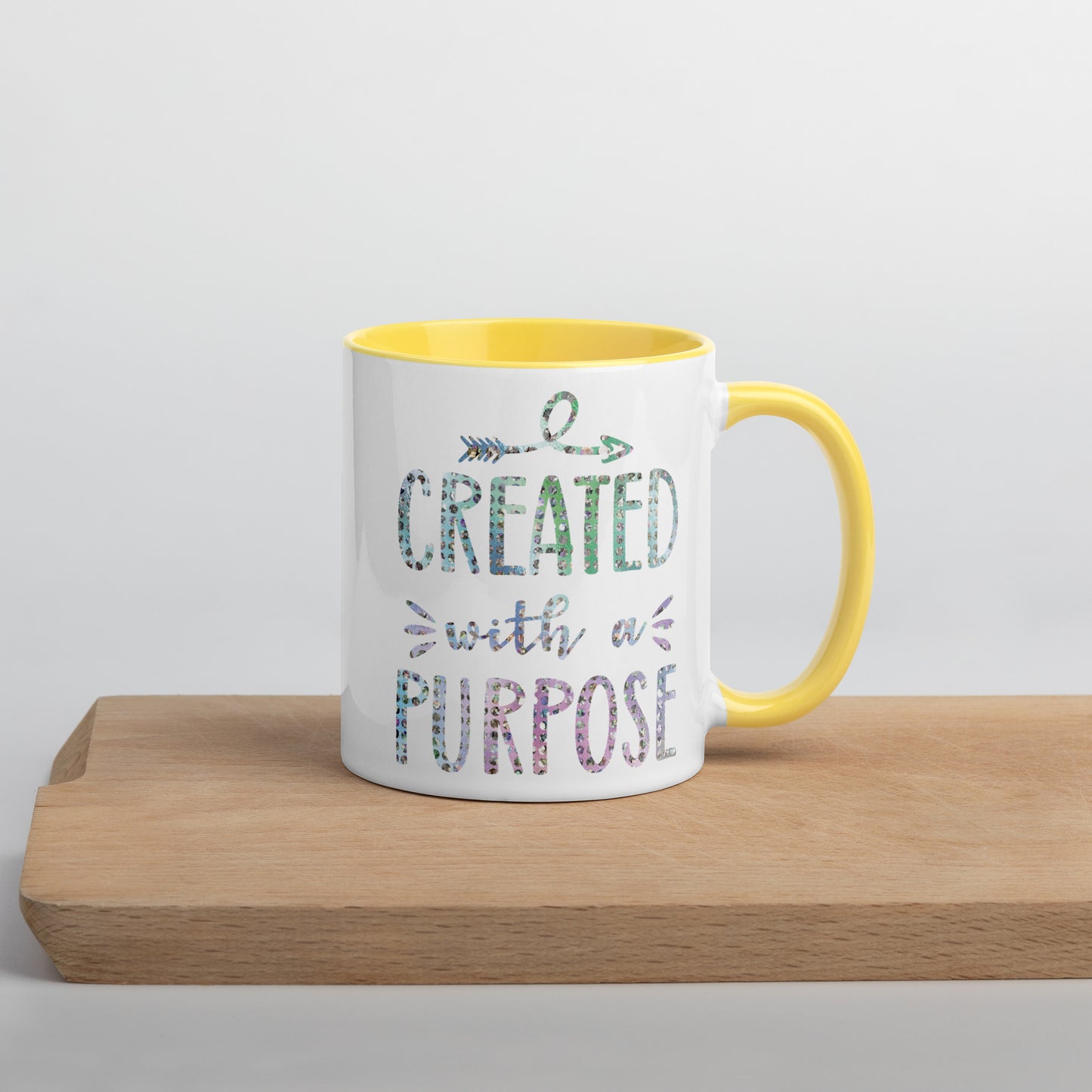 Created With a Purpose Coffee Mug with Color Inside